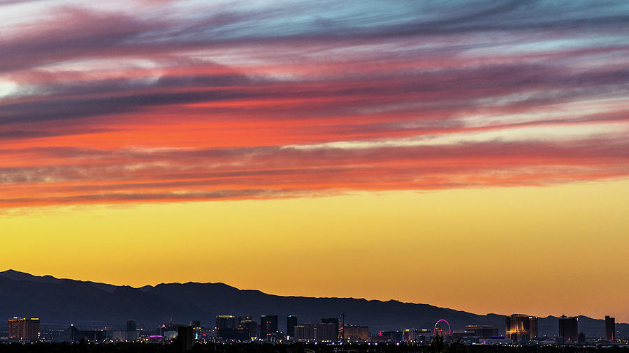 Las Vegas Photograph - Sunset Strip by James Marvin Phelps