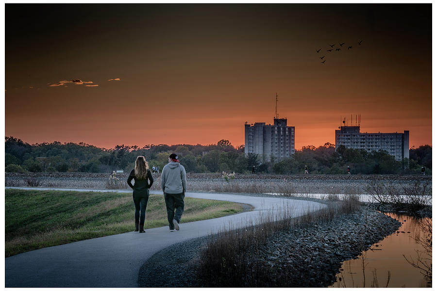 Sunset Stroll Photograph by Gary E Snyder