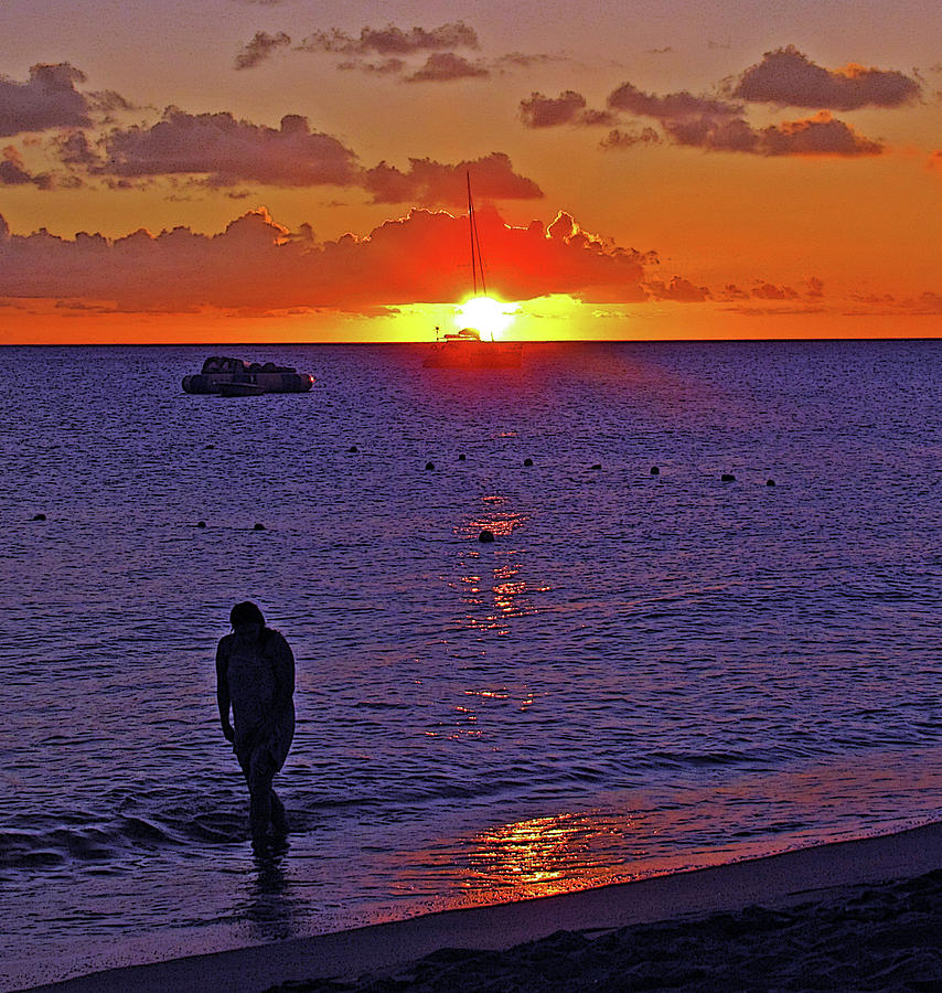 Sunset Stroll Photograph by Ian  MacDonald