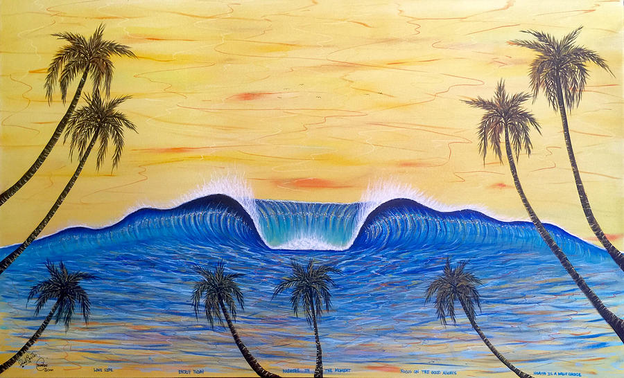 Sunset Surf Dream Painting by Paul Carter