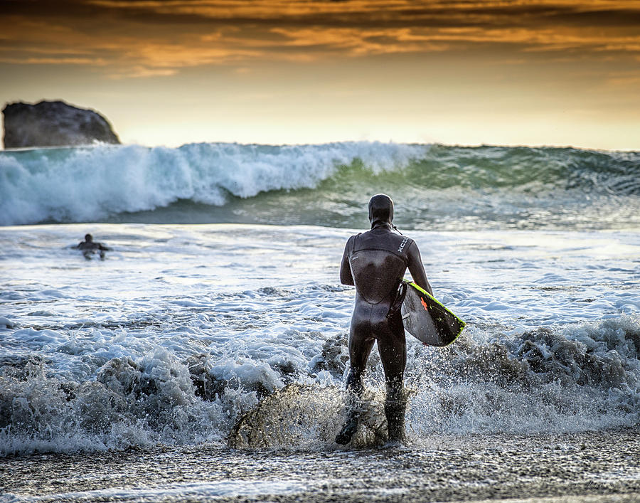 Sunset Surfer Digital Art by Christopher Cutter