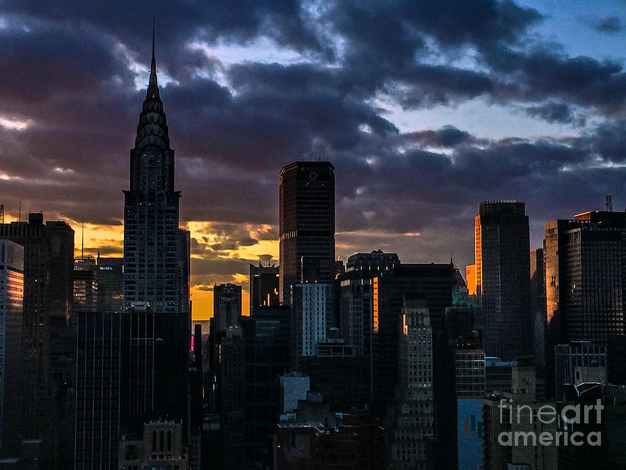 Sunset Symphony - New York Photograph by Miriam Danar
