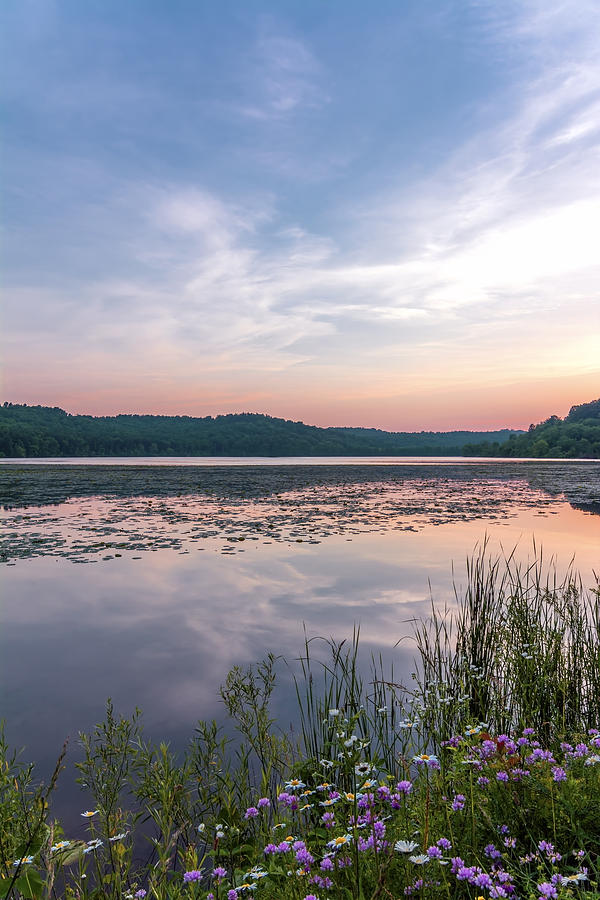 Sunset - Tappan Lake Ohio 2 Photograph by SharaLee Art - Pixels