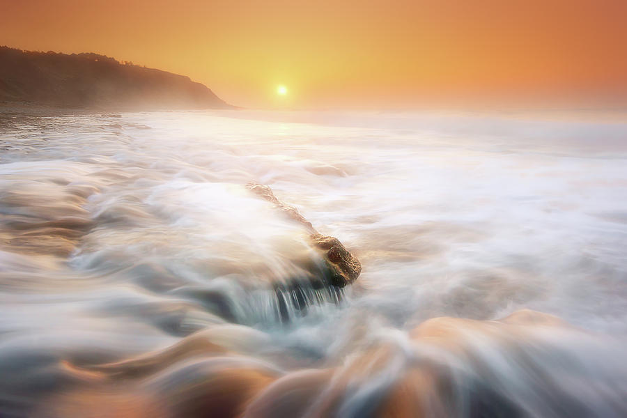 Sunset textures Photograph by Mikel Martinez de Osaba