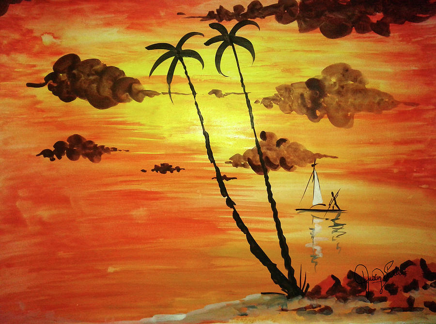 Sunset Painting - Sunset by The HS