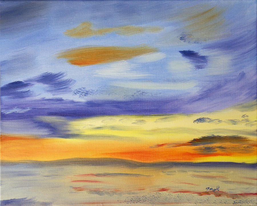Sunset Through Keiths Eyes Painting by Meryl Goudey