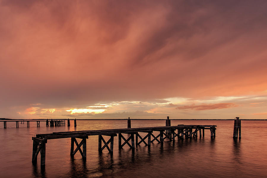 Sunset thru Storm Clouds Photograph by Stefan Mazzola