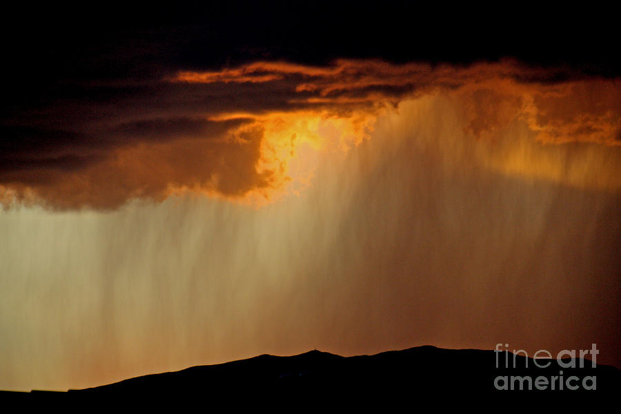 Sunset Thunderstorm Photograph by John Langdon