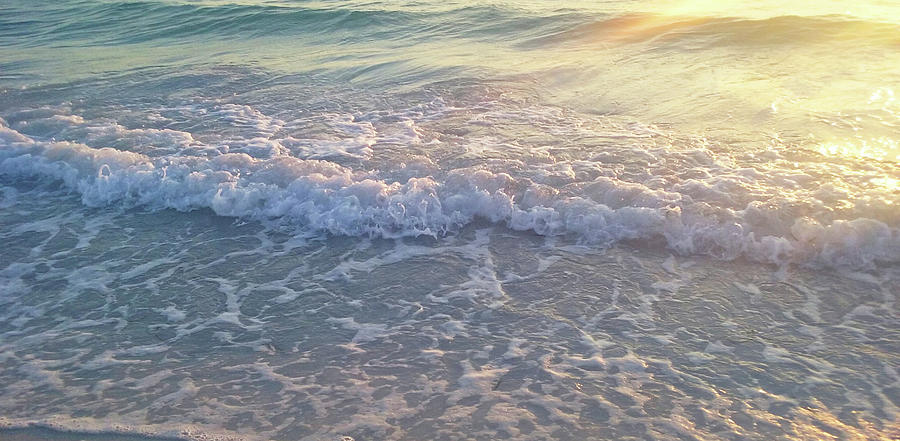 Beach Photograph - Sunset Tide by Ginny Schmidt