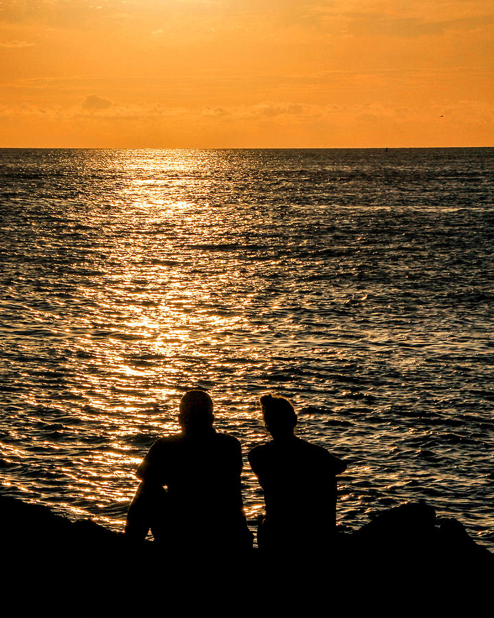 Sunset Together in Key West Photograph by Bob Slitzan