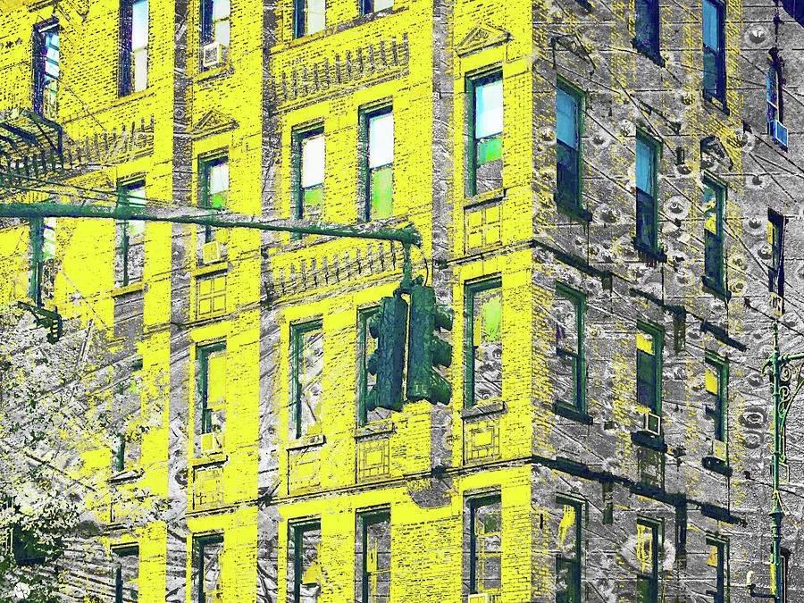 Brick Mixed Media - Sunset Building New York City by Tony Rubino