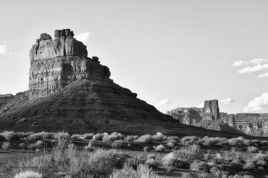 Sunset Tour Valley Of The Gods Utah BW 03 Photograph by Thomas Woolworth