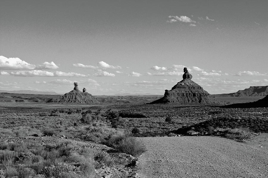 Sunset Tour Valley Of The Gods Utah BW 05 Photograph by Thomas Woolworth
