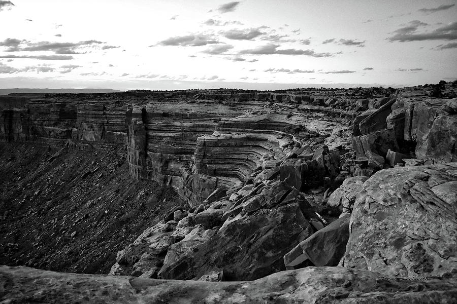 Sunset Tour Valley Of The Gods Utah BW 06 Photograph by Thomas Woolworth