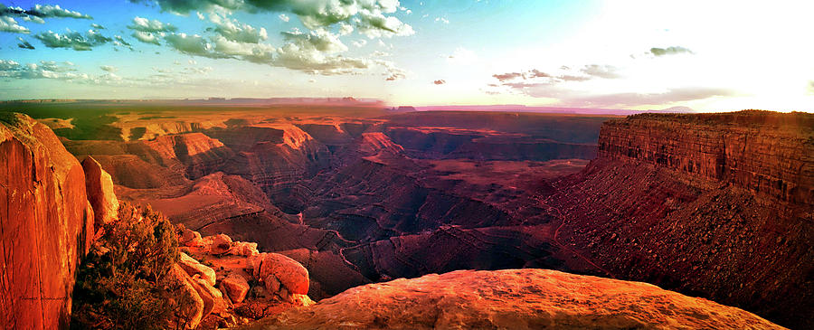 Sunset Tour Valley Of The Gods Utah Pan 09 Photograph by Thomas Woolworth
