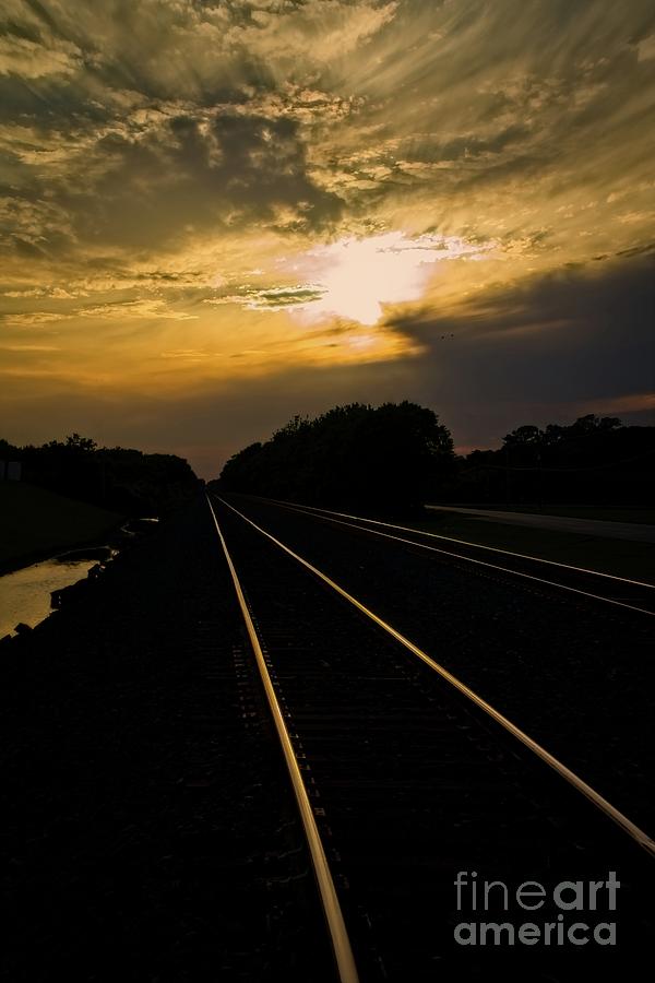 Sunset Tracks Photograph by JB Thomas