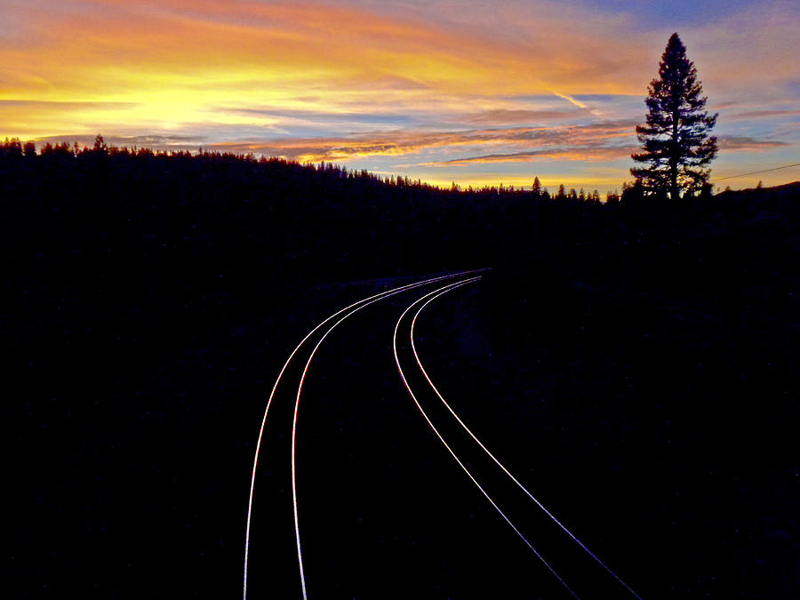 Sunset Tracks Photograph by Neil Pankler