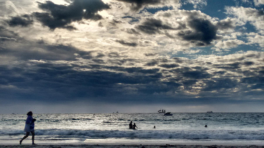 Clouds Photograph - Sunset under cloud attack by Oscar Moreno Clouds Photograph - Sunset under cloud attack by Oscar Moreno