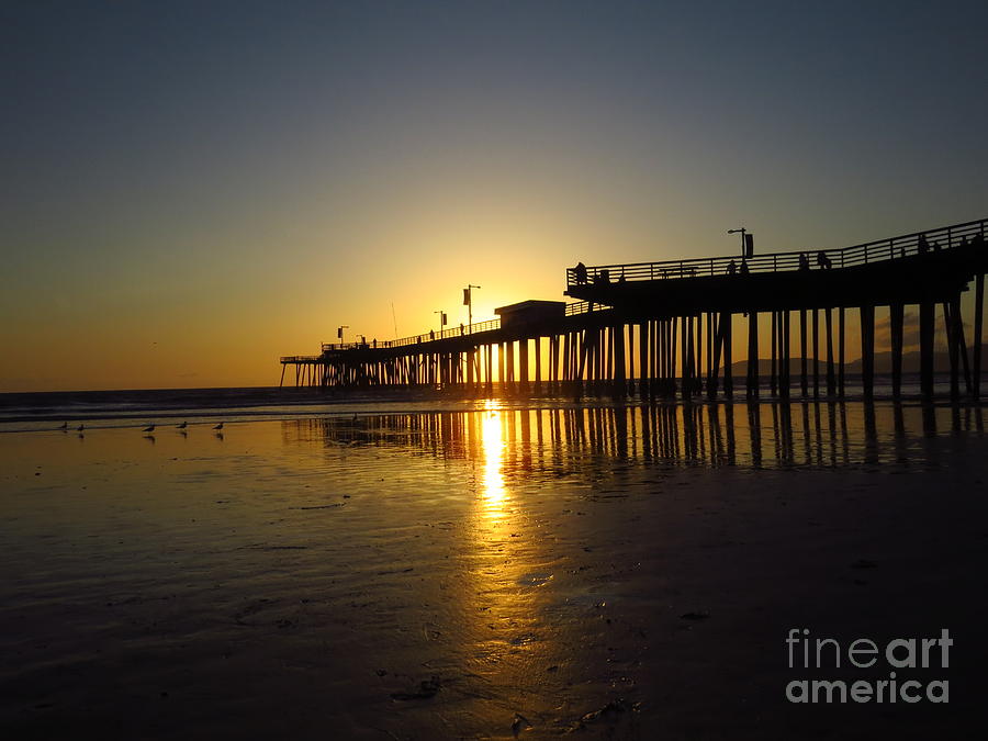 Sunset Under Pismo Beach Pier Photograph by Craig Corwin