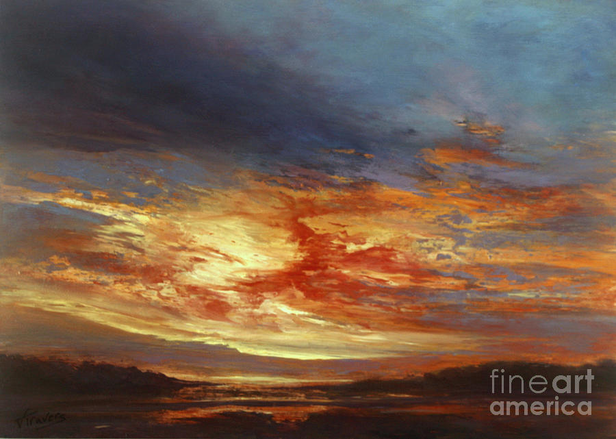 Sunset  SOLD Painting by Valerie Travers