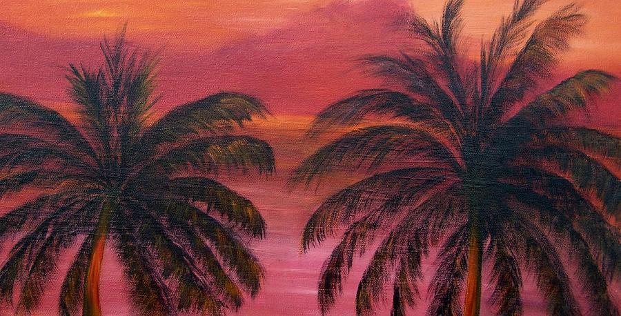 Sunset View from the Balcony SOLD Painting by Susan Dehlinger