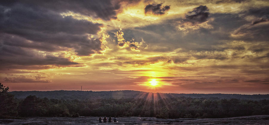 Sunset Watchers Photograph by Mike Dunn