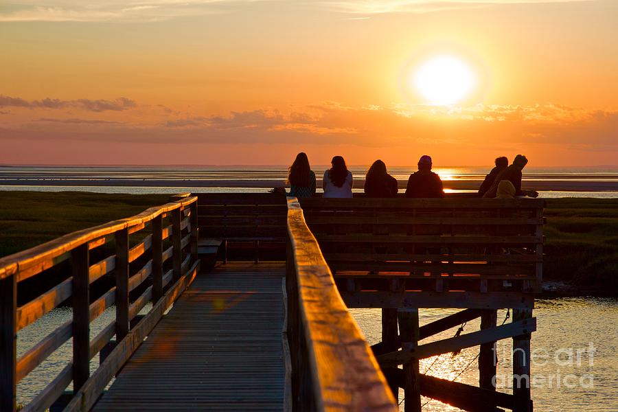 Sunset Photograph - Sunset Watching at Grays Beach Boardwalk by Amazing Jules