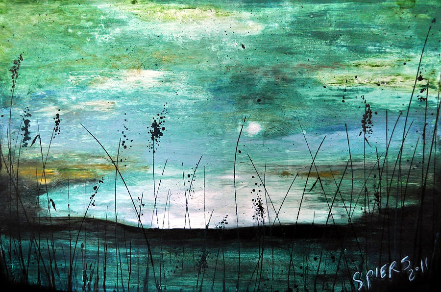 Sunset Water SOLD Painting by Amanda Sanford
