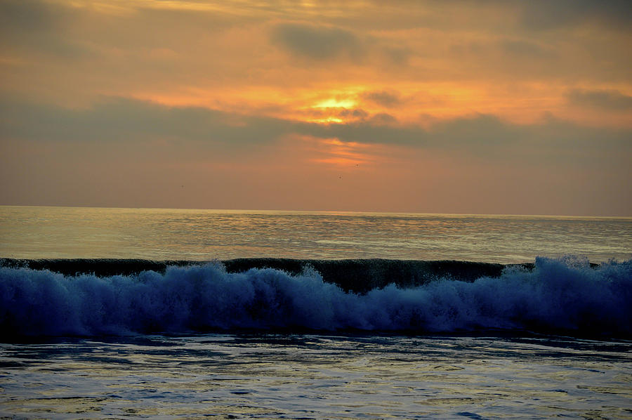 Sunset Waves Photograph by Kathleen Maconachy