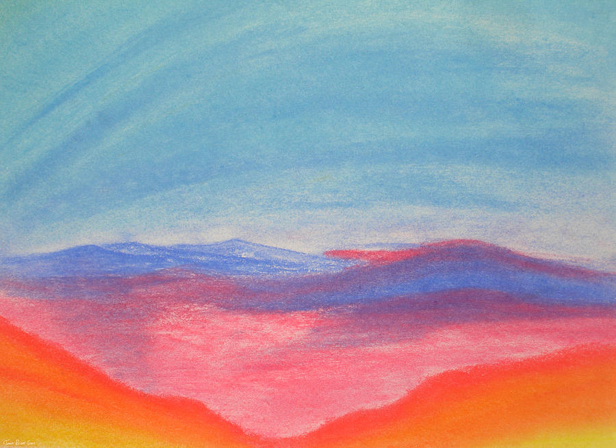 Sunset Painting - Sunset with Dark Spectrum by Tomer Rosen Grace