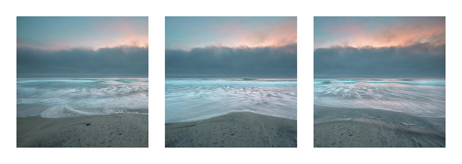 Sunset with Marine Layer Triptych Photograph by Alexander Kunz | Fine ...