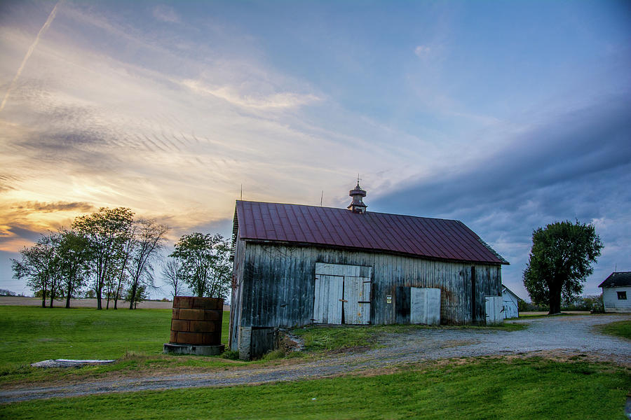 Sunset Years Barn Photograph by Randall Branham