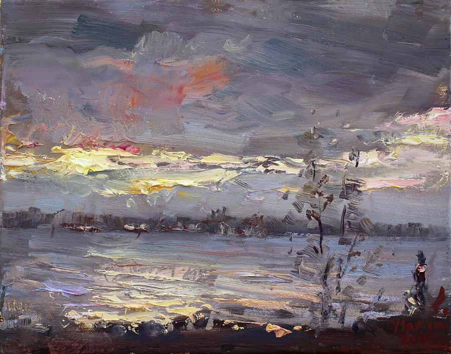 Sunset Painting - Sunset by Ylli Haruni