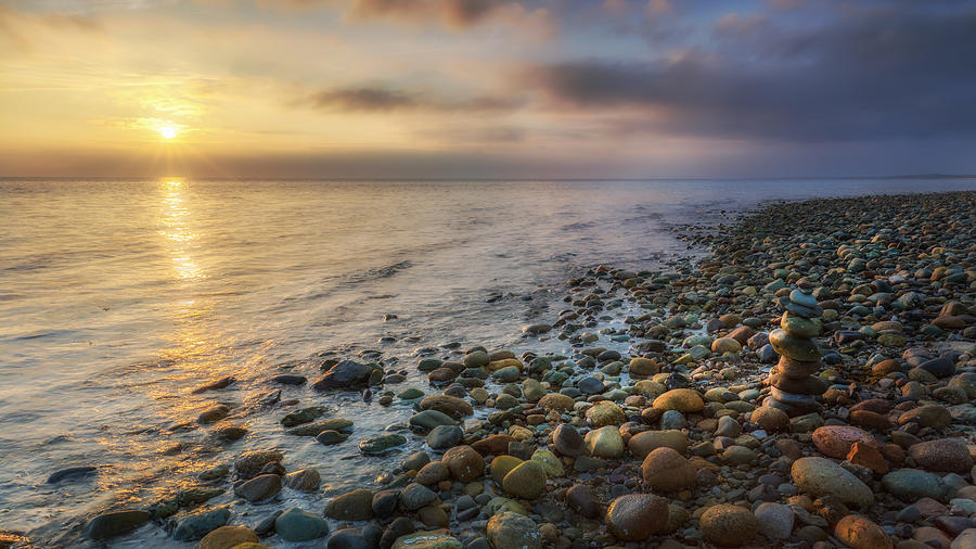 Beach Photograph - Sunset Zen by Bill Wakeley