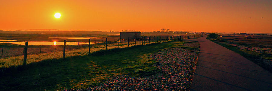 Sunsets Over Rye Pano Photograph