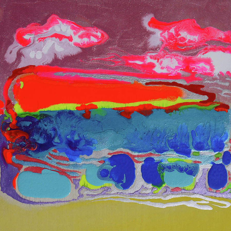 Mixed Media Painting - Sunsetting #2 by Joseph Demaree Mixed Media Painting - Sunsetting #2 by Joseph Demaree