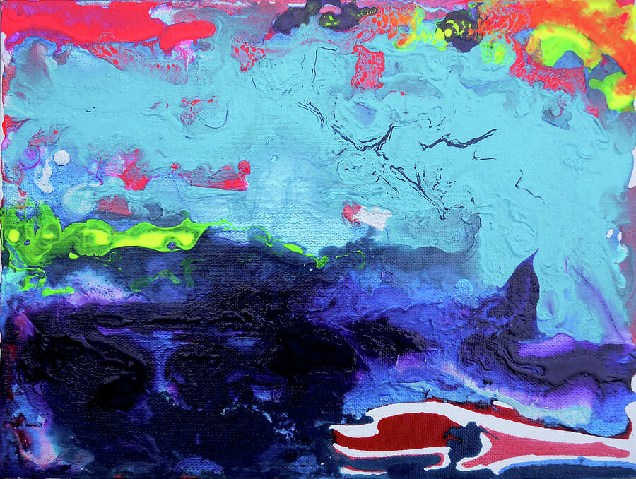 Waves Painting - Sunsetting #6 by Joseph Demaree Waves Painting - Sunsetting #6 by Joseph Demaree