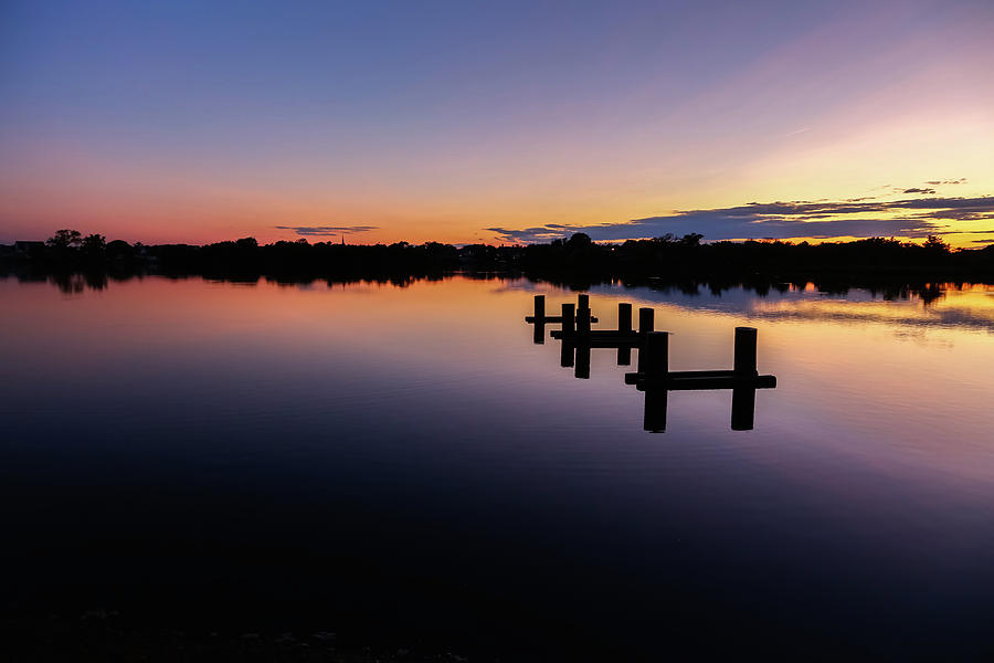 Sunsetting Twilight Lake Photograph by Kathleen McGinley