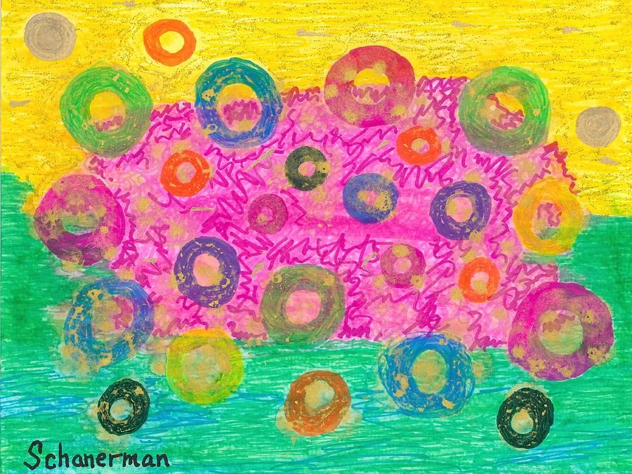 Sunshine And Silly Bubbles Painting by Susan Schanerman