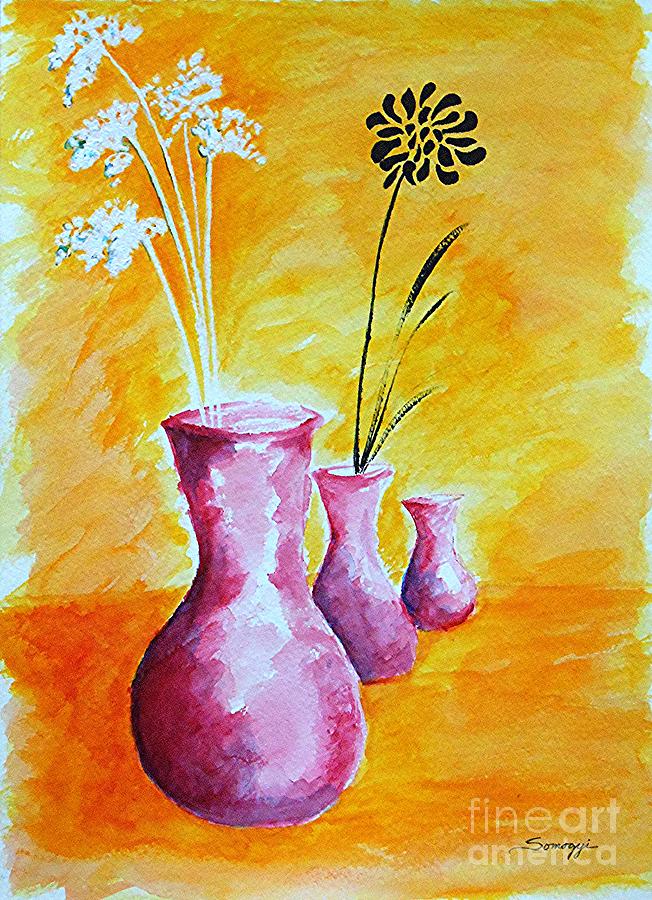 Sunshine Blooms Painting by Jayne Somogy