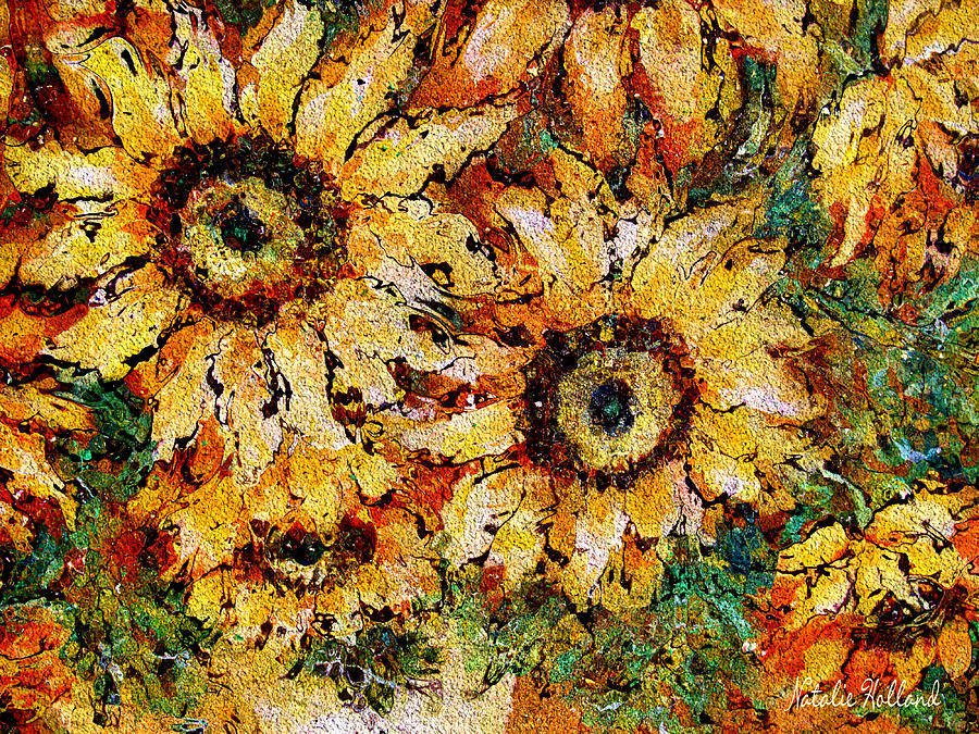 Flower Mixed Media - Sunshine Bouquet by Natalie Holland