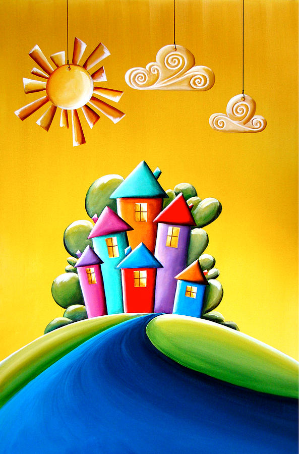 Landscape Painting - Sunshine Day by Cindy Thornton