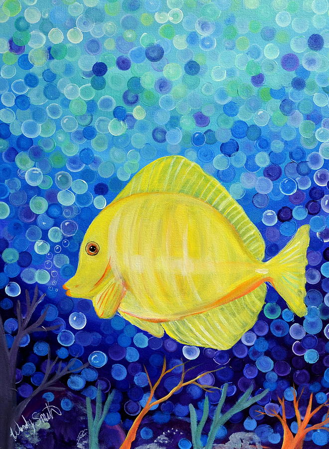 Sunshine fish Painting by Wendy Smith - Fine Art America