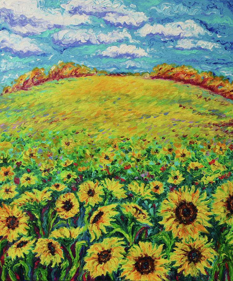 Sunshine Hill Painting by Elizabeth Cox