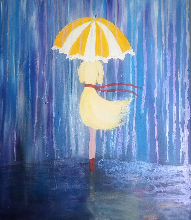 Sunshine in the Rain Painting by Lynne McQueen