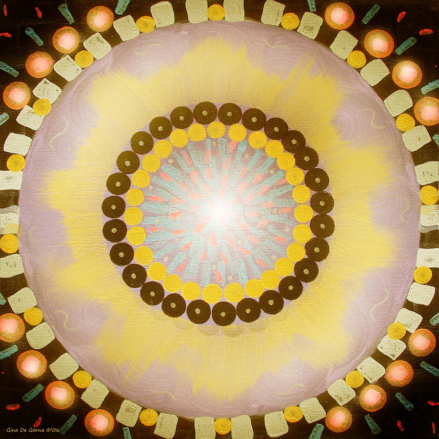 Sunshine Mandala Painting by Gina De Gorna