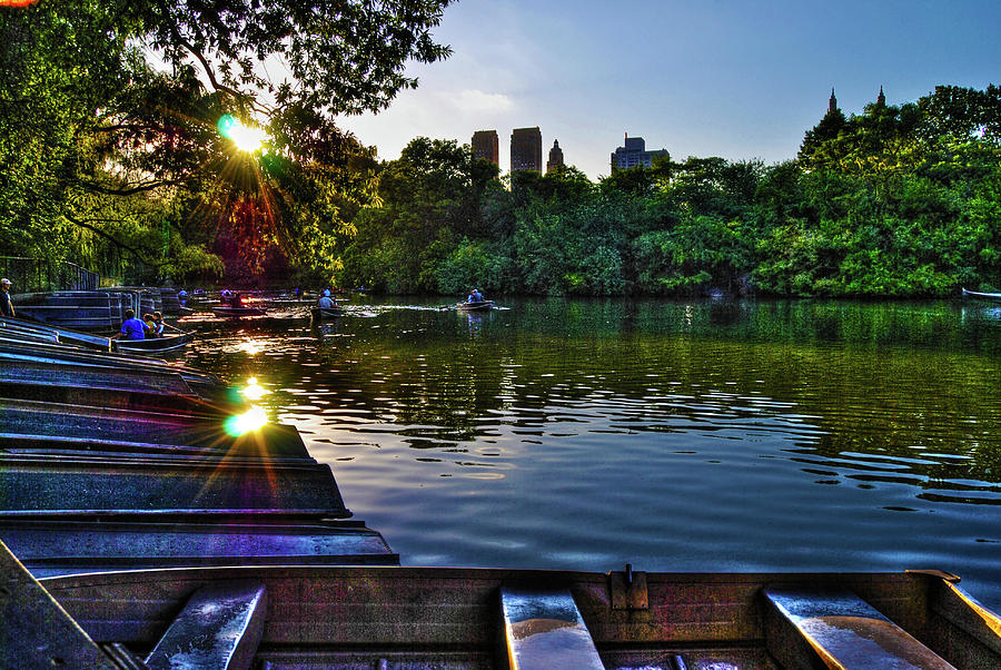 Sunshine On Central Park Lake Photograph