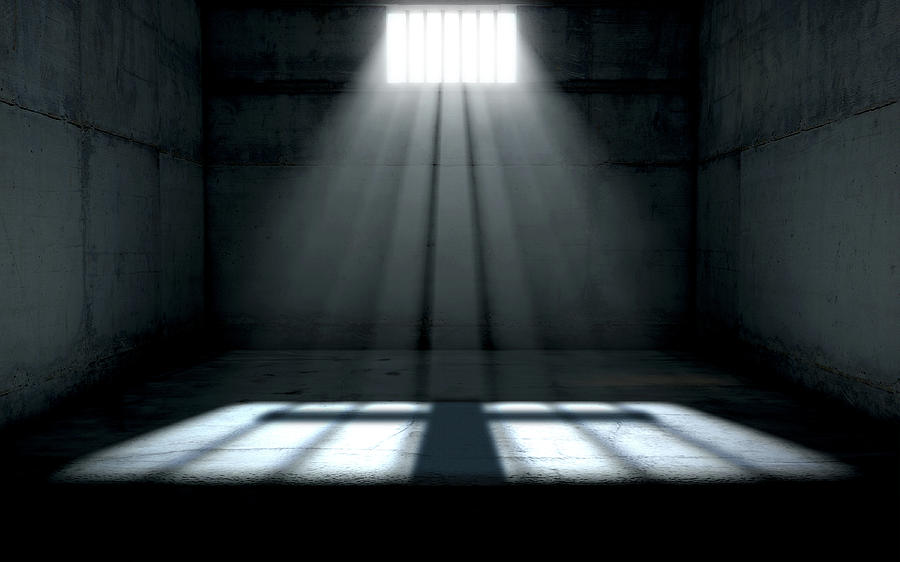 Sunshine Shining In Prison Cell Window Digital Art by Allan Swart ...