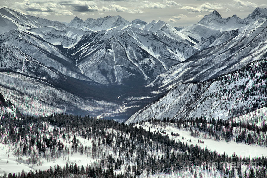 Sunshine Village Ski Resort Mountain Views Photograph by Adam Jewell
