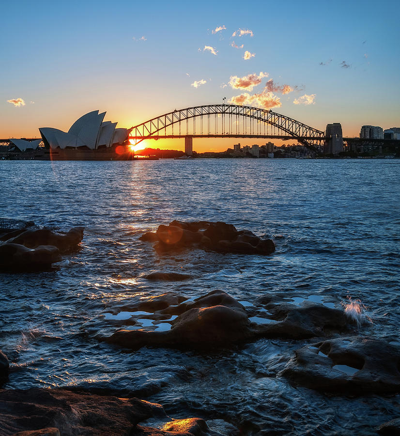 Sunstar At Sydney Opera House, Australia Photograph By Daniela ...